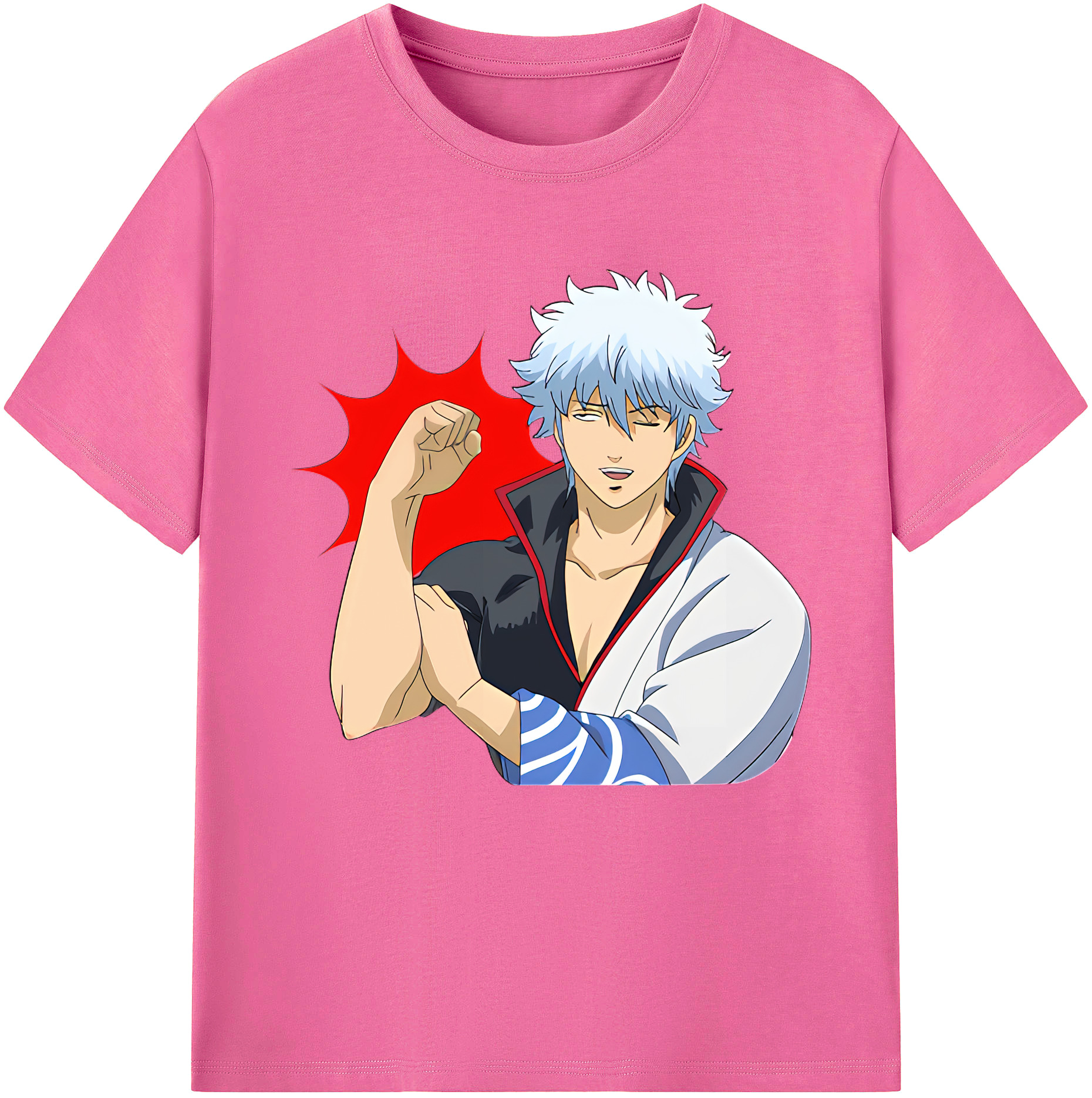 （画像用） ぎんたま 坂田銀時（さかたぎんとき） 神楽 志村新八（しむら しんぱち） GINTAMA Sakata Gintoki Kagura Shimura Shinpachi レディースカジュアルプリントTシャツ（綿100％）